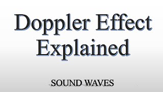 The Doppler Effect ~ Step by Step