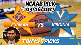 Furman vs. Virginia 3/16/2023 FREE College Basketball Picks and Trends on NCAAB Betting Tips