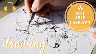 Ambient Sounds of Drawing (ASMR/ Wear Headphones)