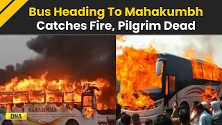 Maha Kumbh Bus Burnt With 50 Pilgrims On Board, A Passenger Died In Vrindavan, 49 Were Rescued