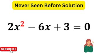 2x^2-6x+3=0 | Lets Simplify This