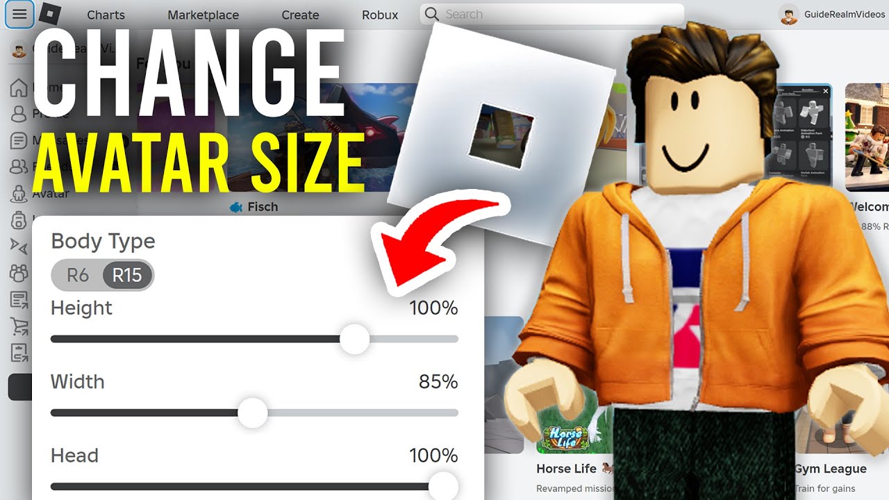 How To Change Your Roblox Avatar Size Full Guide Youtube