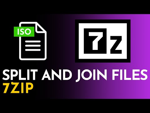 How to split and join files with 7zip How to install 7zip