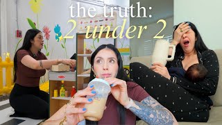 2 under 2: how I'm REALLY doing + what we do in a day to keep them busy