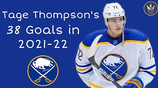 Tage Thompson l ALL 38 Goals from the 2021-22 Season (HD)