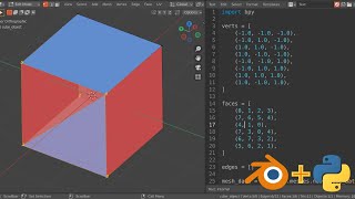Beginner Python Exercise in Blender: Make a cube from a list of vertices