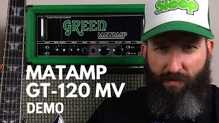 Green Matamp GT120 MV Amplifier Demo - Sleep - From Beyond