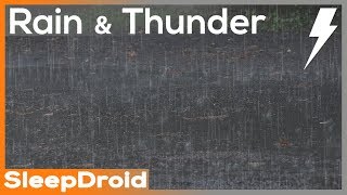 ► Rain and Thunder Sounds for Sleeping on the Street ~10 hours Relaxing Nature Sound: Lluvia