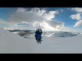 snowkiting flying with flysurfer peak5 6m