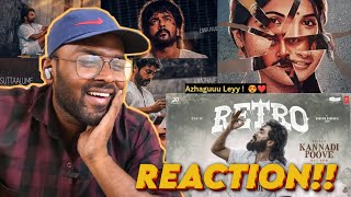 Retro - Kannadi Poove Lyric Video | REACTION!! | Suriya | Pooja Hegde | Santhosh Narayanan | Vivek