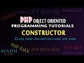 constructor in php | what is constructor | why use constructor | simple constructor example