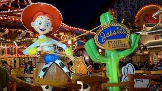 Jessie's critter carousel at night