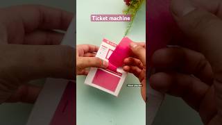 How to make diy ticket machine with paper | movie ticket holder | ticket dispenser