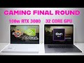 Watch This M1 Max 32 Core GPU Match a RTX 3080 100W + AMD Laptop in Gaming Power & Battery Verdict