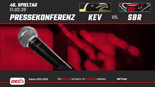 DEL2 Pressekonferenz Spieltag 46: Krefeld Pinguine vs. Starbulls Rosenheim