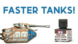 Tamiya Panel Line Accent Color for Warhammer vehicles