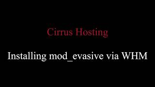 mod evasive