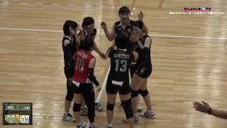 関東大学バレーボール春季リーグ戦2017女子、東京女子体育大学vs嘉悦大学