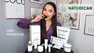 MY FIRST TIME | Trying CBD Oil \u0026 Products from NATURECAN!