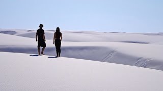 Sledding down WHITE SAND DUNES after FAILING two hikes | Why we are going BACK HOME...