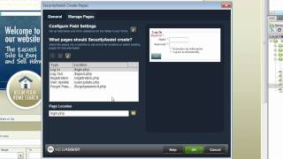 Creating a User Registration and web page security system using SecurityAssist 2