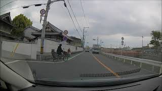 松原市北新町　布忍神社付近のちょっぴりヒヤリ　(;￣д￣;)