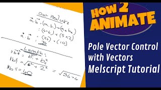Create Pole Vector Control with Vectors Melscript Tutorial- How2Animate