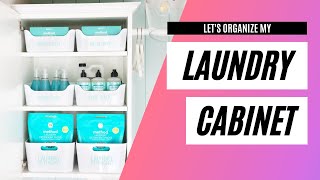 Organize My Laundry Room Cabinet with Me! #shorts