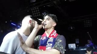 TEDUA LIVE: SFIDA A GIAIME, CANTA BUSTE DELLA SPESA E ABBRACCIA UNA FAN, PRIMA FILA IN 1080p (HD)