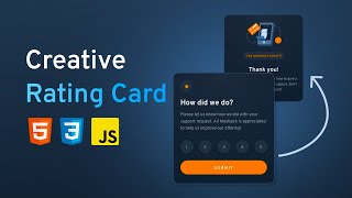 Amazing Rating Card Using HTML CSS JavaScript | Frontend mentor