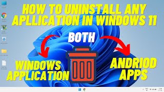 How to Uninstall Programs On Windows 11 | How to Uninstall Apps on Windows 11 - How To Uninstall App