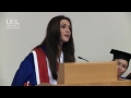 Preity Zinta at the University of East London receiving an Honorary Doctorate