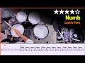 [Lv.14] Numb  - Linkin Park (★★★★☆) Drum Cover with Sheet Music