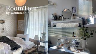 【ルームツアー】1K 9畳 一人暮らし | アクセントクロスとナチュラルなインテリアのお部屋 | IKEA | LOWYA | room tour