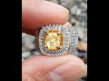 Batu Permata Natural Yellow Sapphire SriLanka 1.42 Ct No Heat CGL Memo