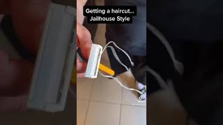 How getting a haircut in jail goes down