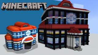 Minecraft Unova Pokémon Poke Center Build Tutorial