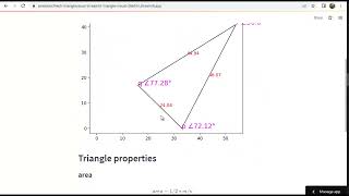 Visual Triangle Calculator using streamlit