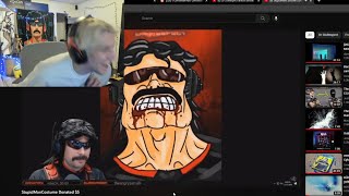 xQc dies laughing at StupidManCostume Donated $5