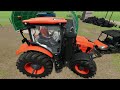 fs 22 kubota pack dlc in action farm work farming simulator 22