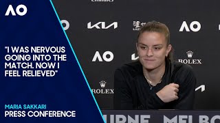 Maria Sakkari Press Conference | Australian Open 2024 First Round