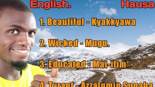 Koyon Turanci:  Learn 15 English Adjectives in Hausa.