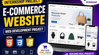 E-Commerce Website Using HTML, CSS & JavaScript | Web Development Internship Project | InternPe