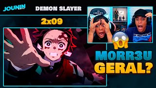 (ESSE EP SUPEROU TUDO 😲😧) | DEMON SLAYER - 2ºT EP 9 🇧🇷 | [React em Casal] 🔥