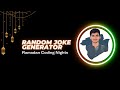 Building a Random Joke Generator using Python, UV, and Streamlit | Ramadan Coding Nights