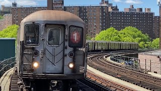 IRT Broadway Line: South Ferry and Bronx bound R62A (1) Trains with Track Geometry Car @ 207th St