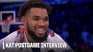 ‘I’ll let the fans pick’ 🤣 KAT gets asked what his new nickname should be | NBA on ESPN