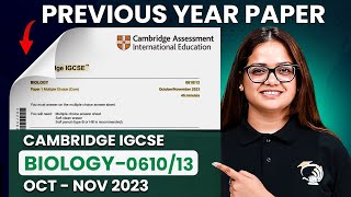 Cambridge IGCSE Biology Past Papers | Cambridge IGCSE Biology Core 0610/13/O/N/23 | IGCSE Biology