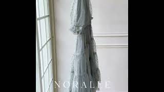 美國 Noralee 點點透膚柔紗蛋糕裙洋裝