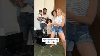 Boy mom showing their offspring how to properly use the toilet #shorts #funny #family